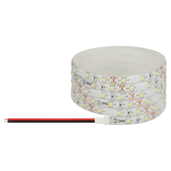 Светодиодная лента LS2835-60LED-IP65-WW-eco-5m 12В ЭРА Б0035592
