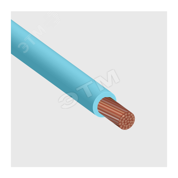 Провод силовой ПуВ 1х25 голубой Электрокабель(ХКА) 100000096491030001