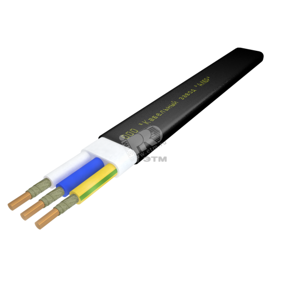 Кабель силовой ВВГ-П нг(А)-FRLSLTx 3х10 ок-0.66 черный барабан Алюр 00-00006199