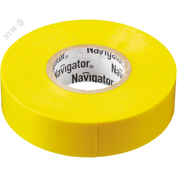 Изолента ПВХ желтая 15мм 10м Navigator Group 17629