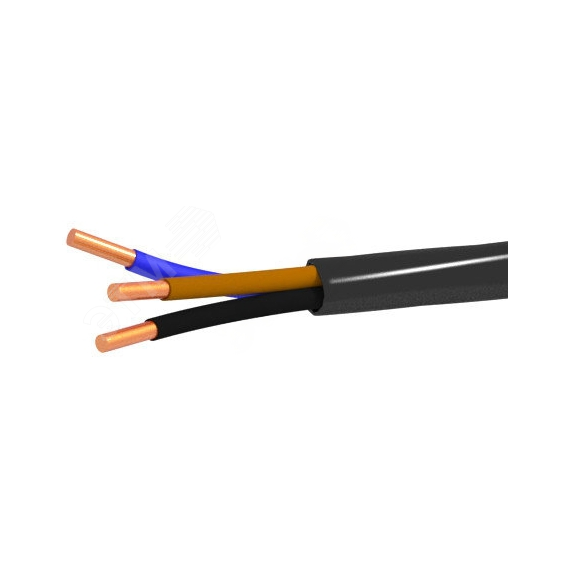 Кабель силовой ВВГнг(А)-LSLTx 3х2,5 ок (N,PE) - 0,66 кВ ТРТС ЭЛКАБ 13077
