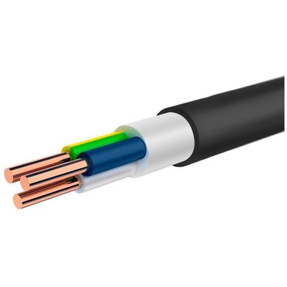 Кабель силовой ВВГнг(А)-LS 3х2.5 (N,PE)-0.660 однопроволочный Алюр 00-00005380