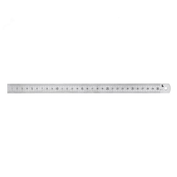 Линейка измерительная 300х19мм металлическая (госреестр № 74468-19) с поверкой Калиброн 914983