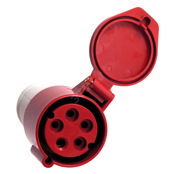 Розетка кабельная 32А 3Р+N+Е IP44 переносная 380В EKF ps-225-32-380