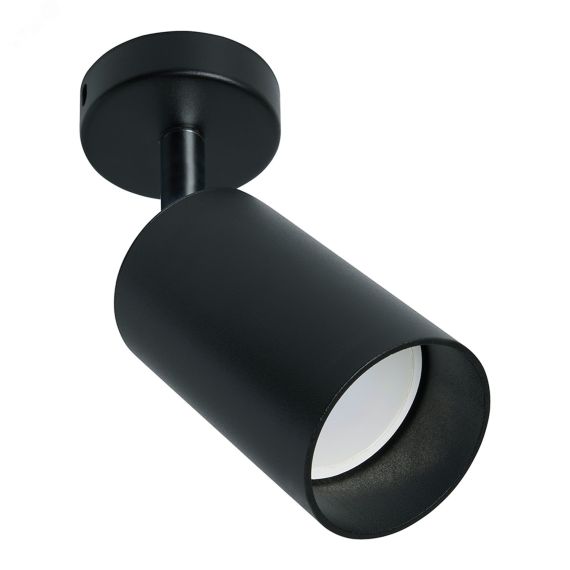 Светильник ДБО GU10 без лампы наклонный черный FERON 41062