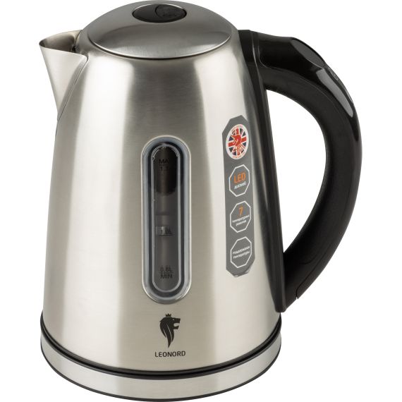 Чайник электрический стальной LE-1506 на 1.7 л Leonord 104864