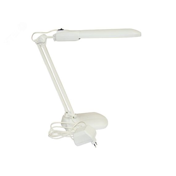 Светильник Дельта 1У белый настольный 11w c блоком Трансвит с/подставкой