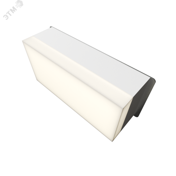 Светильник светодиодный RVE-LBX-LUMO20-PLAZA10020010-1-GR (Прямоугольник Грильято 1шт 90х190х60мм 12Вт встраиваемый 4000K Белый) RVElektro RVE00003255