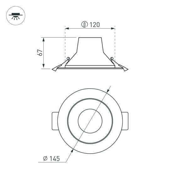 Экран SL-W7-3000 OPAL (, Пластик) Arlight 036032