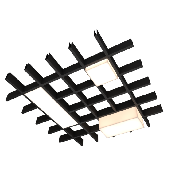 Светильник светодиодный RVE-LBX-LUMO20-PLAZA10020010-1-GR (Прямоугольник Грильято 1шт 90х190х60мм 12Вт встраиваемый 4000K Белый) RVElektro RVE00003255