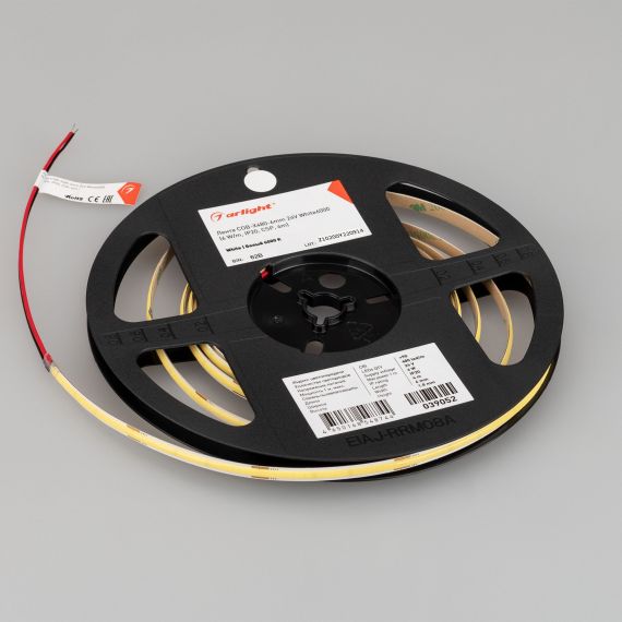 Лента COB-X480-6mm 24V White6000 (6 W/m, IP20, CSP, 5m) (Arlight, -) Arlight 042034