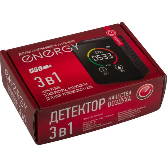 Детектор качества воздуха 3 в 1 EN-645M Energy ВиК 107308