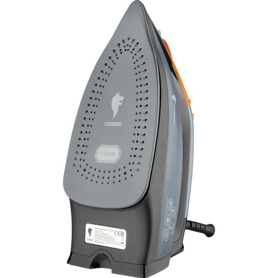 Утюг LE-1803 на 2400 Вт, с электронным управлением, подошва - керамическая Leonord 270085