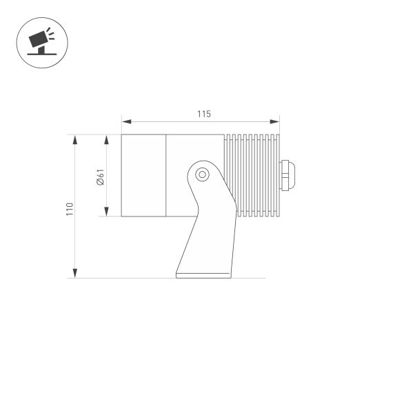 Коннектор HIP-MONO-8-2pin-STW (ARL, -) Arlight 032235
