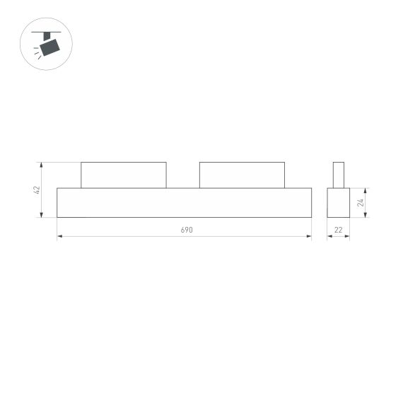 Коннектор HIP-MONO-8-2pin-STW (ARL, -) Arlight 032235