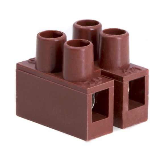 КЛЕММНИК Фибергласс, 2р,150°С,450V, 24A, 2,5мм.кв.