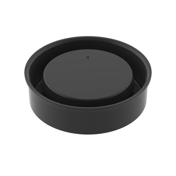 Заглушка для двустенных труб, наружная, полиэтилен, д.90мм