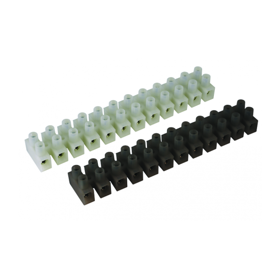 Колодка клемм из Полипропилена (раб. темп. 85 град.) 32А, 3 пол., для жил до 4кв.мм, белая