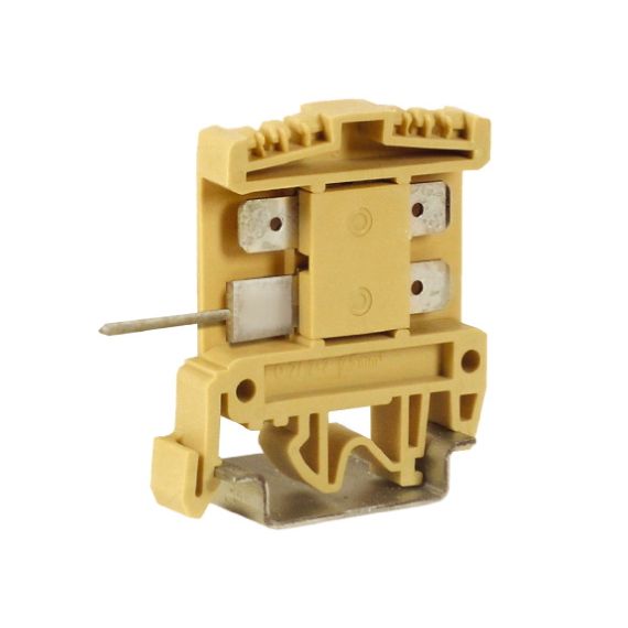 AFO.2/2+2, проходной зажим 2,5 кв.мм бежевый с цельным контактом