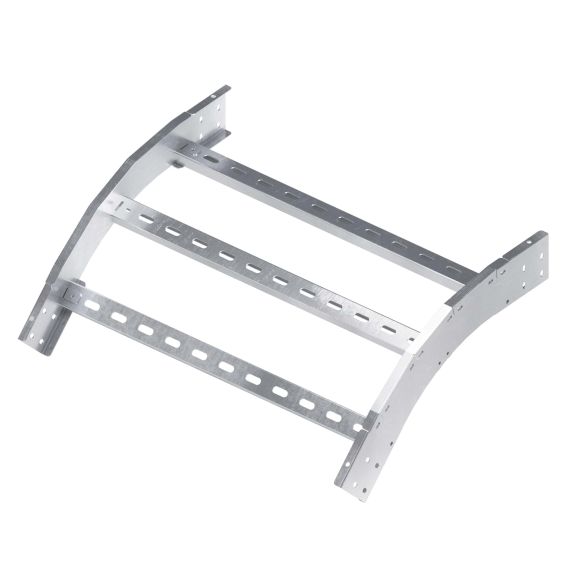 Угол лестничный вертикальный внешний 45 градусов 100х600, толщ. 3 мм, R300, в комплекте с крепёжными элементами, необходимыми для монтажа, алюминий