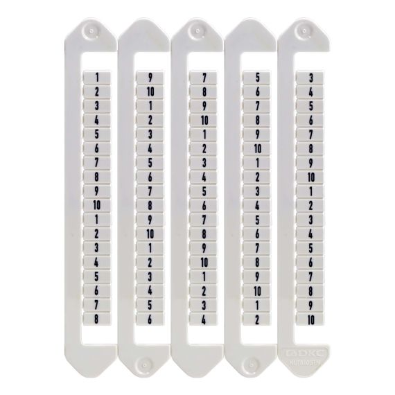 Маркировка для клемм, ширина 5 мм, символ "7", вертикальная ориентация