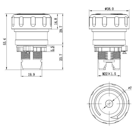 Чертеж M22E-MLLRP