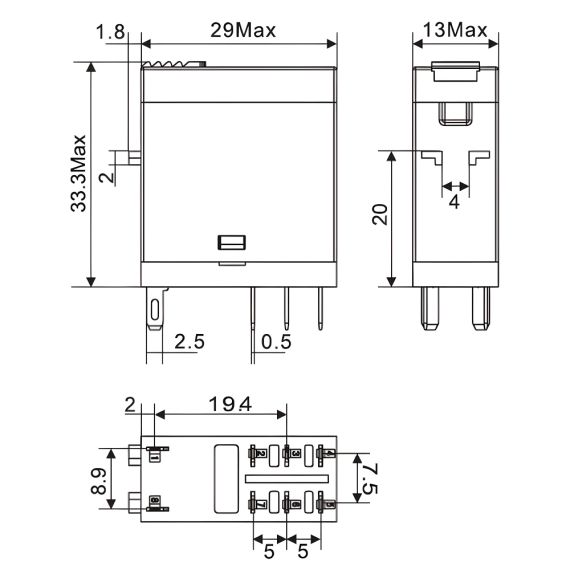 Чертеж IR-12DC-2CO-D