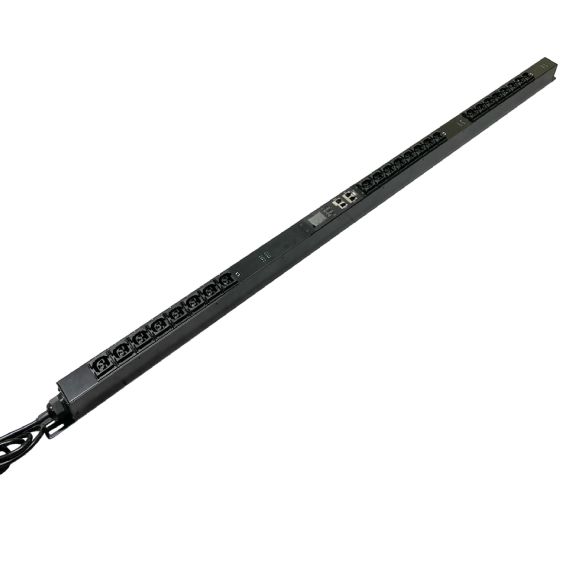 Блок распределения питания вертикальный 0U 32A с индикацией и мониторингом по каждой розетке, однофазный Вых:24ХС13/С19 Вх:IEC309Х3м