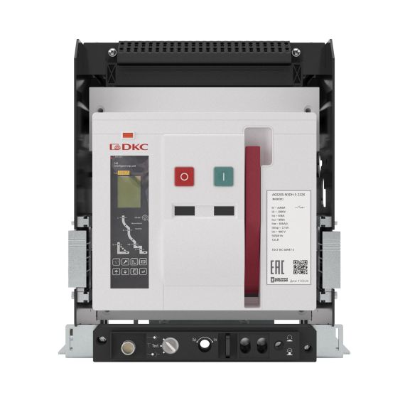 Воздушный автоматический выключатель YON AGS16S 3Р 1600 А 80 кА, типоразмер N, расцепитель 3H, выкатной, управление 220 В AC, горизонтальное подключение