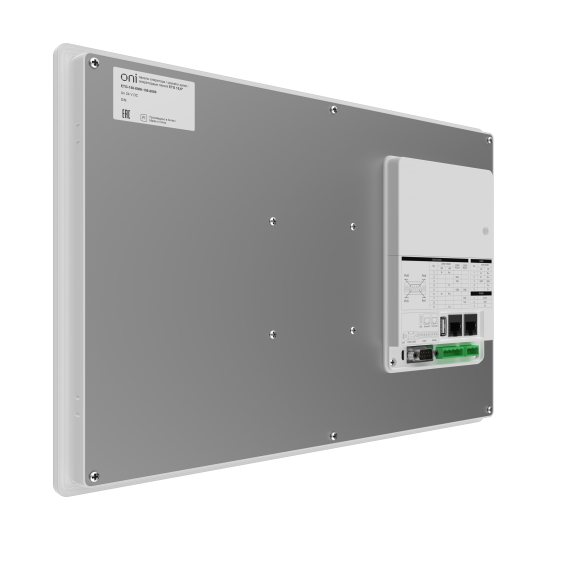 Панель оператора базовая 15,6" резистивный экран. Корпус: металл; 1хEthernet, 2хRS485/232/422, 1хRS485/422; 2хUSB; 24В DC ONI