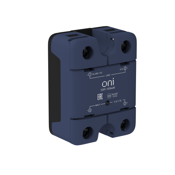 Реле твердотельное SSR1 10А 3-32В DC 24-480В AC ONI