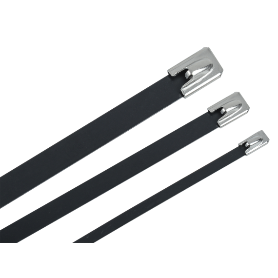 Хомут стальной ХСт 4,6х600мм с полимерным покрытием (100шт/упак) IEK