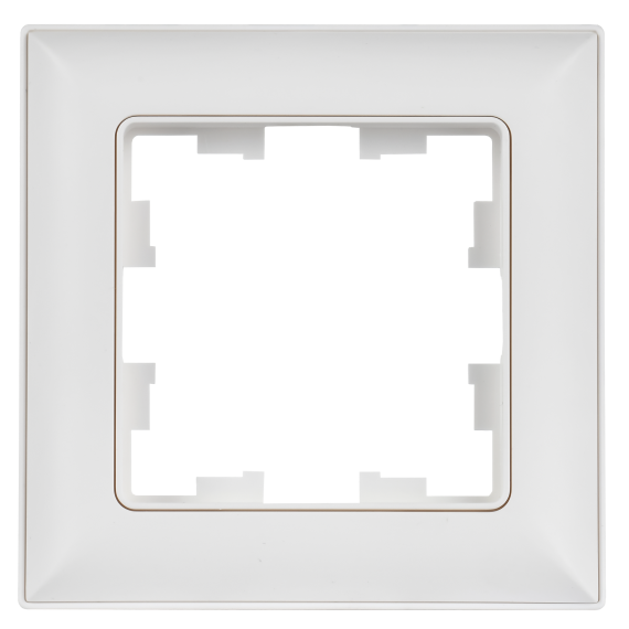 BRITE Рамка 1-местная РУ-1-БрАБ арктический белый/белый IEK
