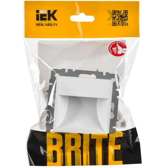 BRITE Подсветка светодиодная встраиваемая ПЛ20-БрАБ арктический белый IEK