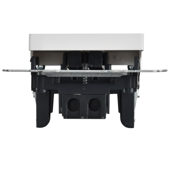 BRITE Выключатель 1-клавишный самовозвратный 10А ВС10-1-4-БрАБ арктический белый IEK