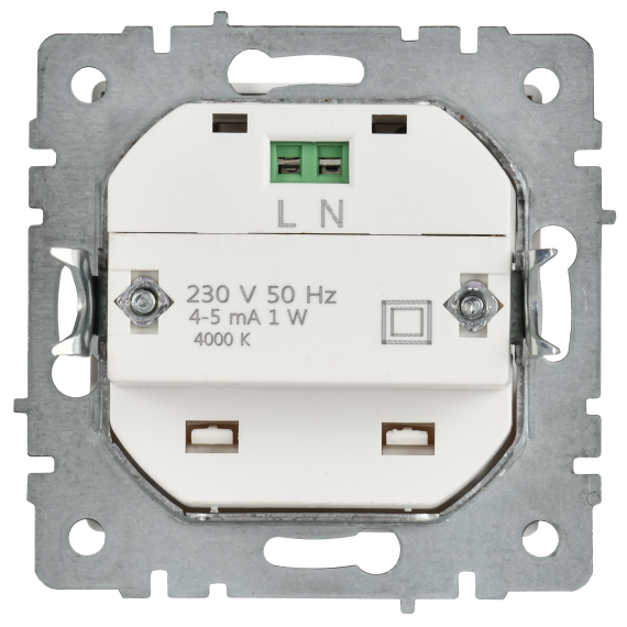 BRITE Подсветка светодиодная встраиваемая ПЛ20-БрАБ арктический белый IEK