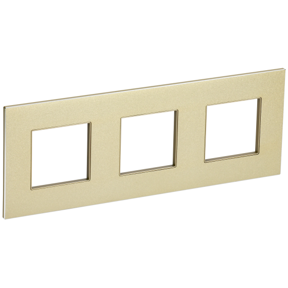 SKANDY Рамка 3-местная SK-F33Sh металл шампань IEK