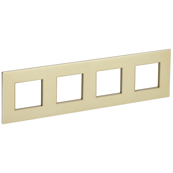 SKANDY Рамка 4-местная SK-F34Sh металл шампань IEK