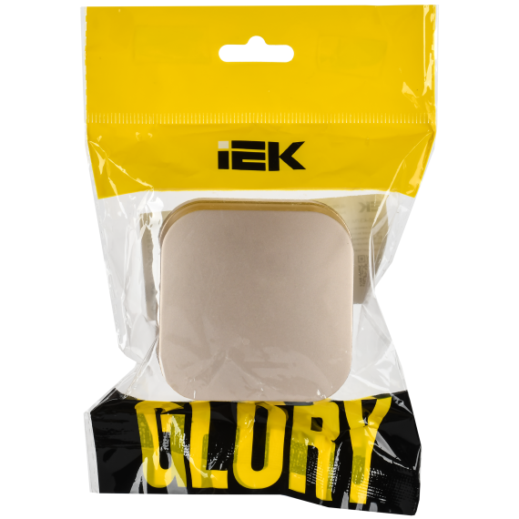 GLORY Выключатель 1-клавишный для открытой установки 10А ВС20-1-0-ХШм шампань матовый IEK