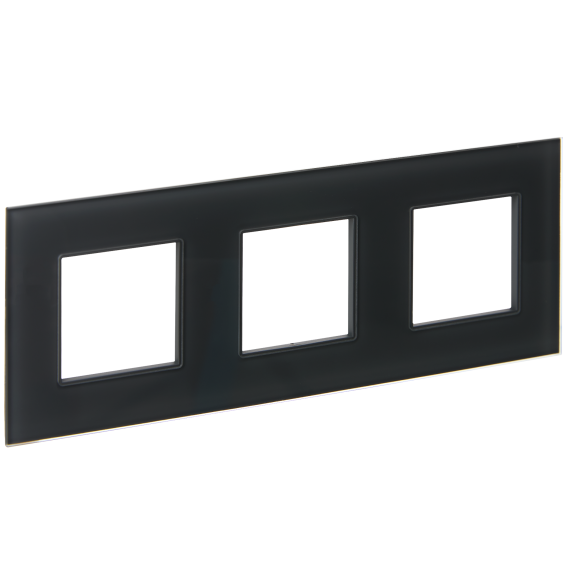 SKANDY Рамка 3-местная SK-F23G стекло графит IEK