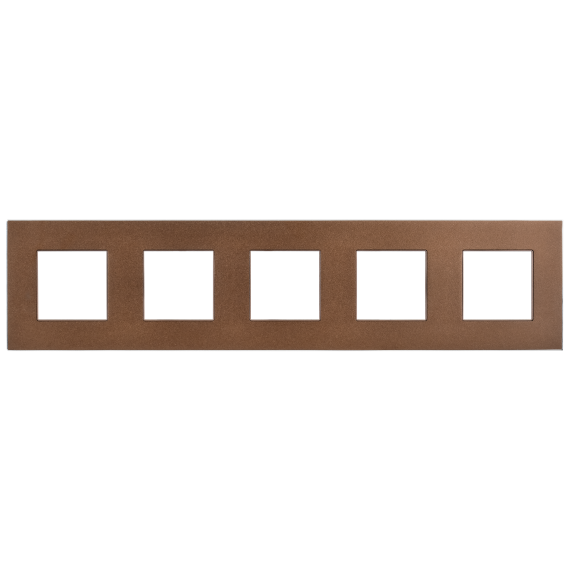 SKANDY Рамка 5-местная SK-F35Br металл шоколад IEK