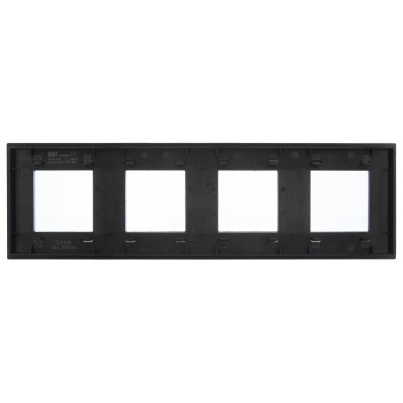 SKANDY Рамка 4-местная SK-F34Bl металл черный IEK