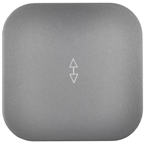 GLORY Выключатель 1-клавишный для открытой установки проходной 10А ВСп10-1-0-ХСм сталь матовый IEK