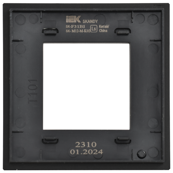 SKANDY Рамка 1-местная SK-F31Bl металл черный IEK