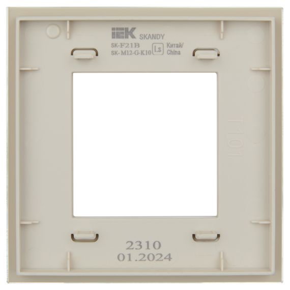 SKANDY Рамка 1-местная SK-F21B стекло беж. IEK