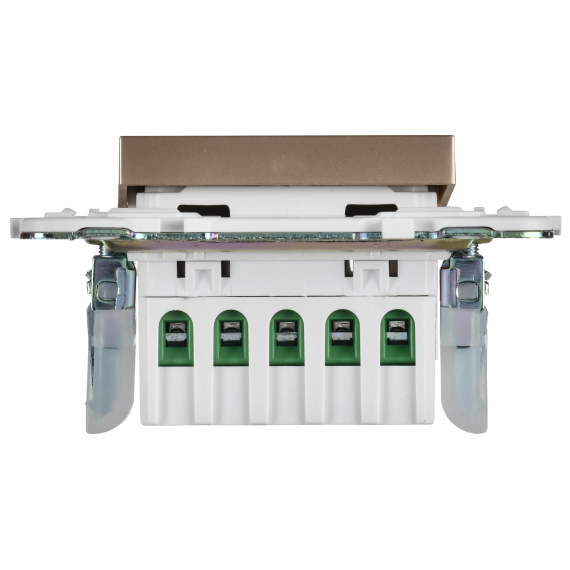 SKANDY Кнопка звонка с индикацией для отелей 10А SK-V17Sa песочный IEK