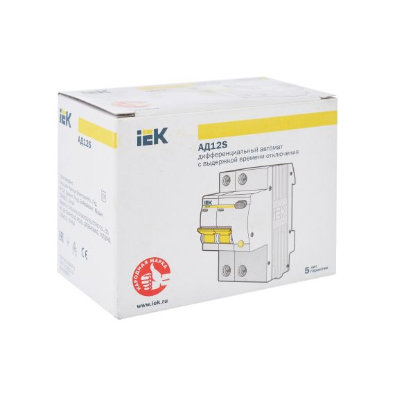 KARAT Дифференциальный автомат АД12S 2P 40А 100мА тип AC IEK