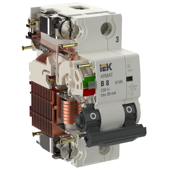 Топология контактной системы 2Р - функции защиты от токов перегрузки и короткого замыкания, а также