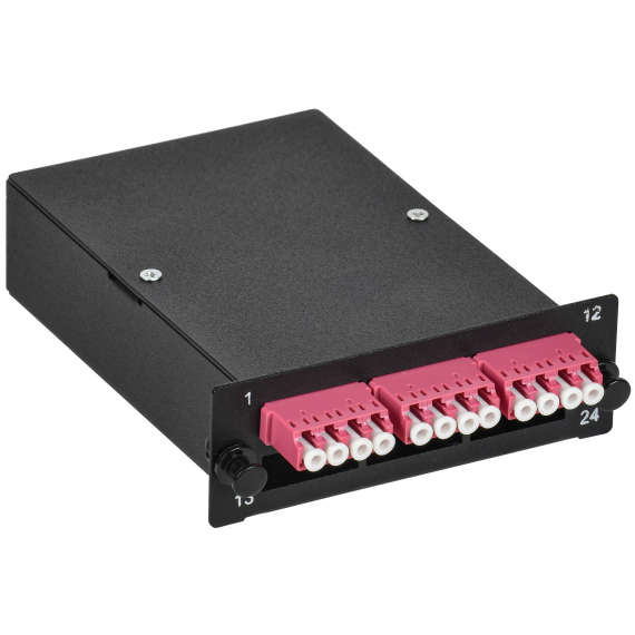 ITK Кассета для кросса ST OM4 MTP male 3хLC-quad (12 ОВ)