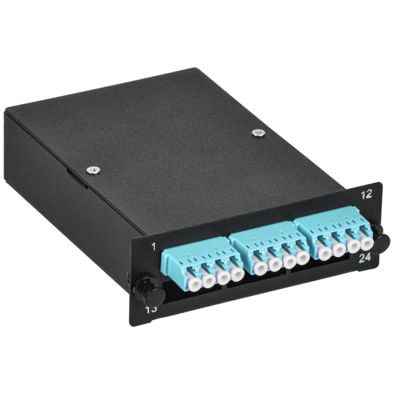 ITK Кассета для кросса ST OM3 MPO male 3хLC-quad (12 ОВ)